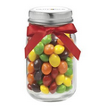 4 Oz. Glass Mason Jar w/ Skittles